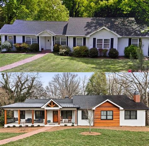 white ranch house with black metal roof|white metal roof interior.